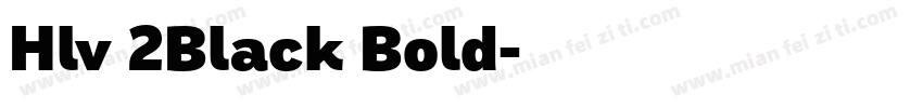 Hlv 2Black Bold字体转换